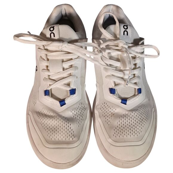 On Cloud Running The Roger Spin Shoes Mens 7 White Blue Tennis CloudTec 40 main image 4